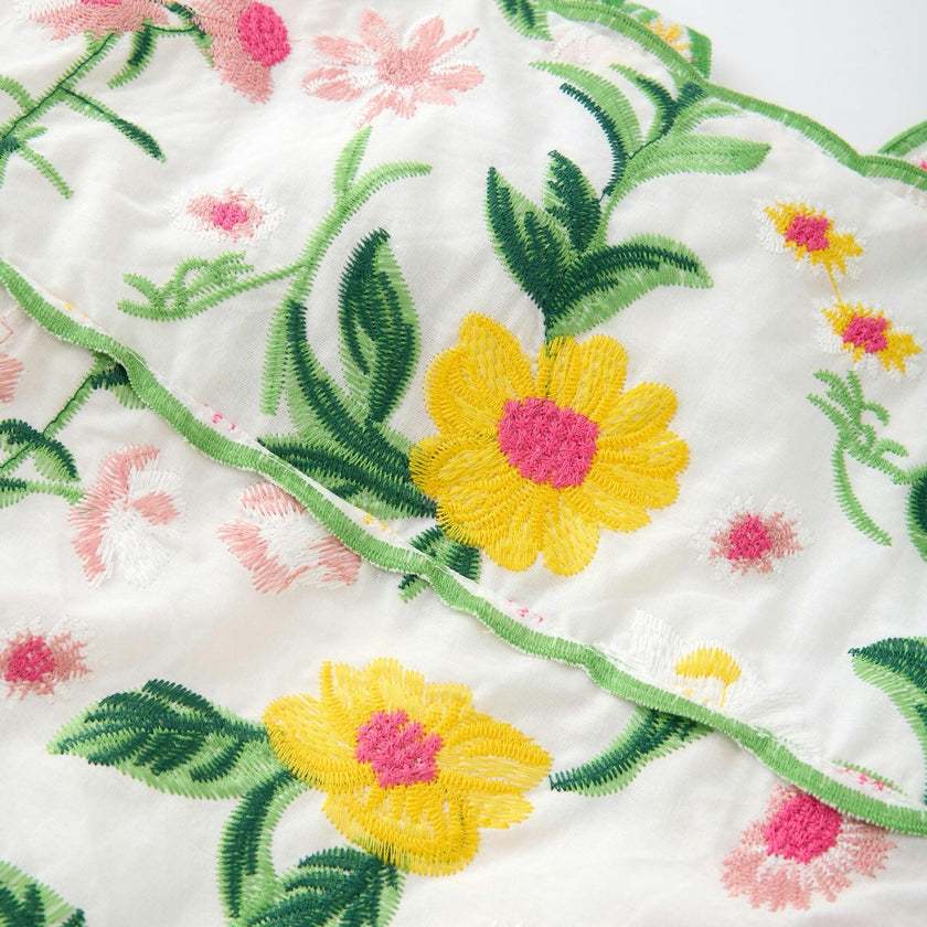 Kaylee Cotton Embroidered Maxi Dress