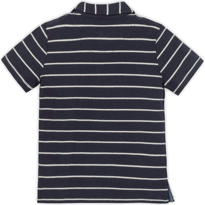 Organic Short Sleeve Jersey Polo, Blue