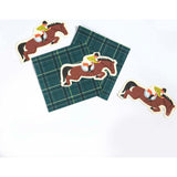 Party Plaid Napkins - Equestrian Collection (x 12)