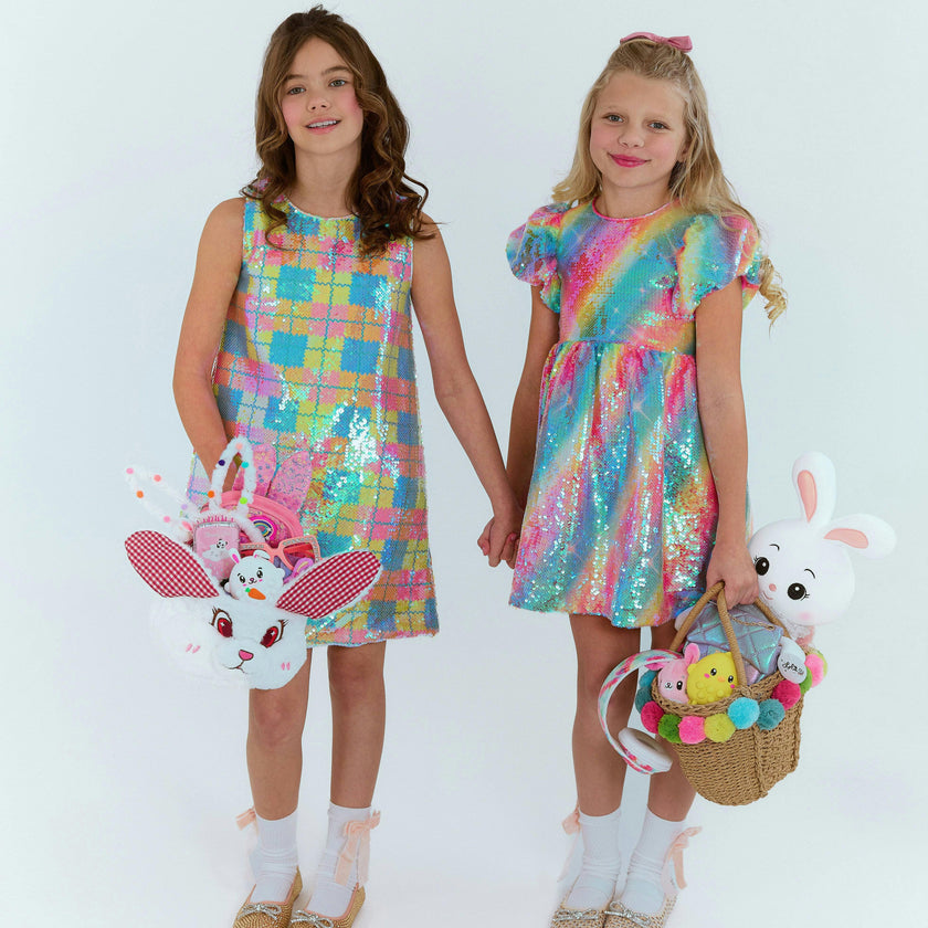 Shimmer Rainbow Sequin Dress