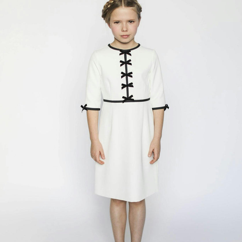 Anais bow dress (blush pink)