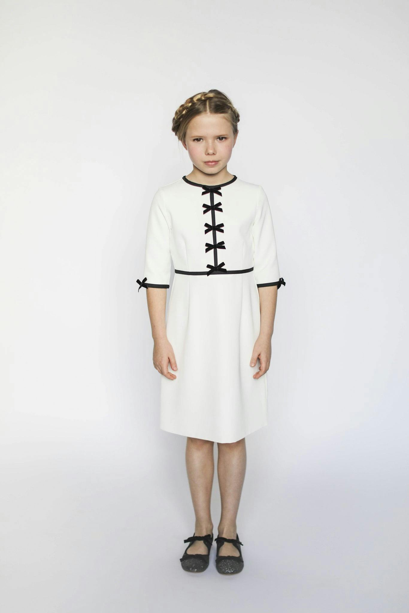 Anais bow dress (blush pink)