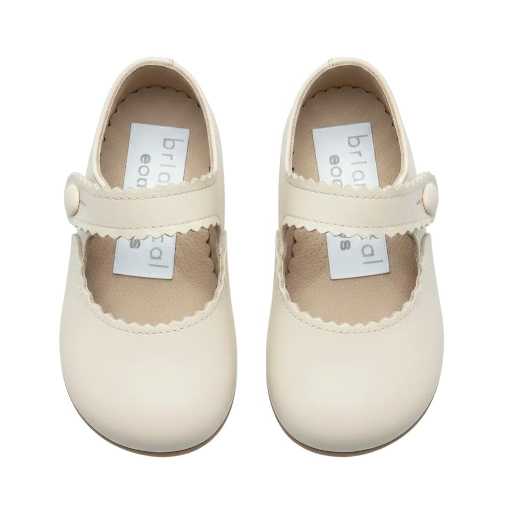 Emma Pre-Walker Baby Shoes - Ivory