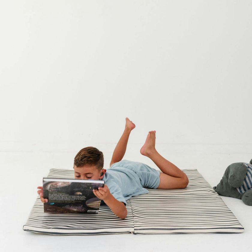 Bold Stripe Vegan Leather Mat