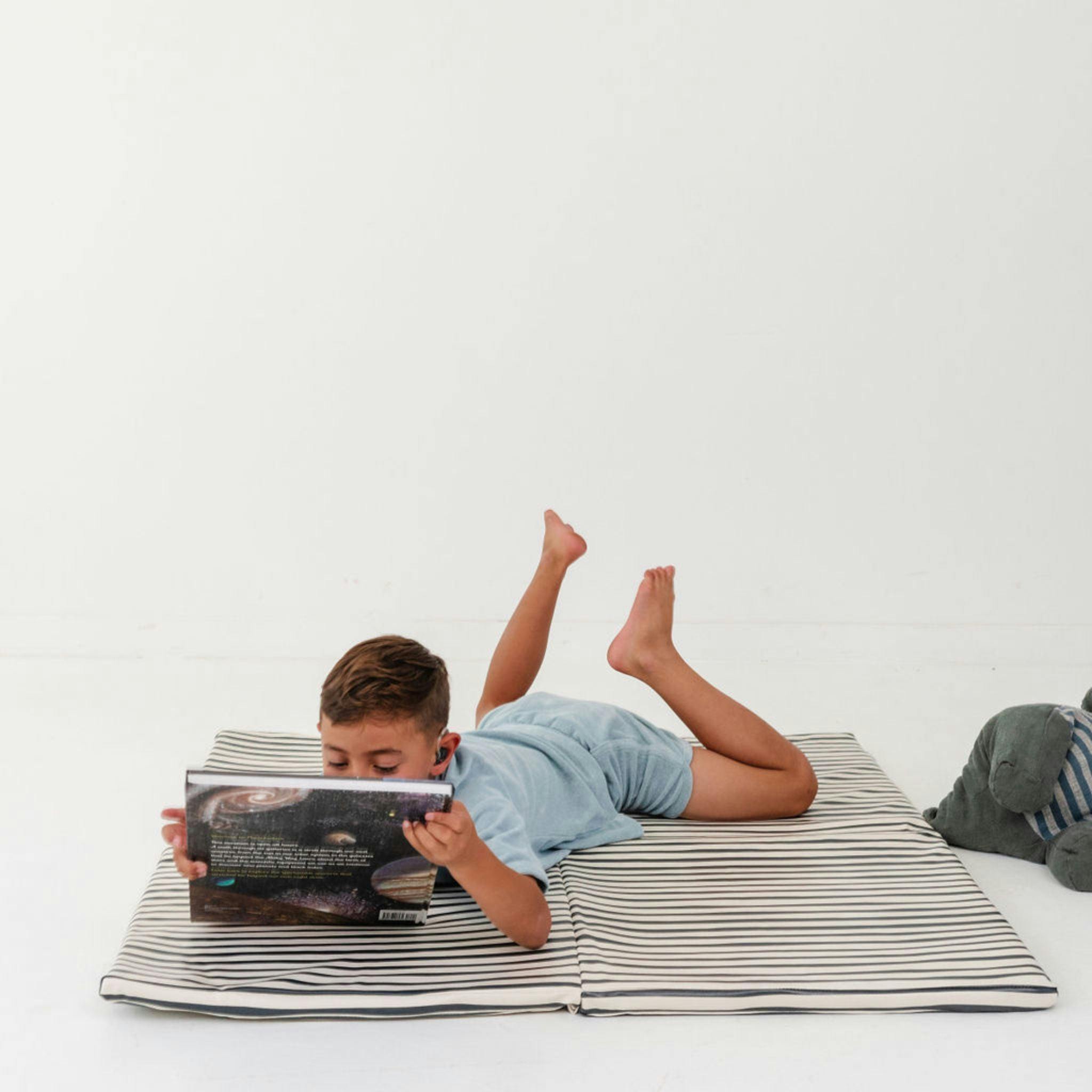 Bold Stripe Vegan Leather Mat