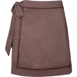 women's cocoa gingham short pareo