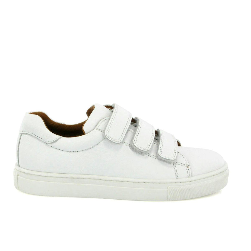 3 Straps Sneakers - white smooth