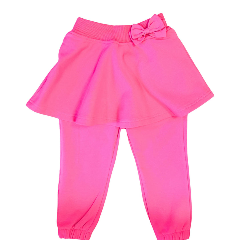 Hot Pink Skirted Bow Jogger