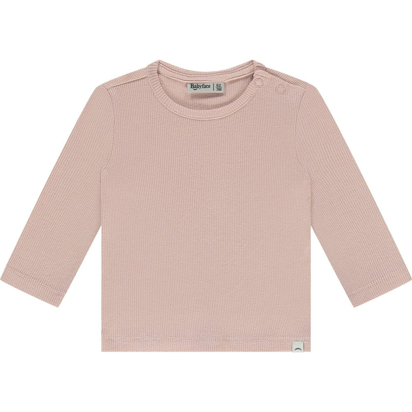 Solid Ribbed Long Sleeve