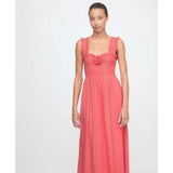The Rosetta Nap Dress - Coral Voile Broderie