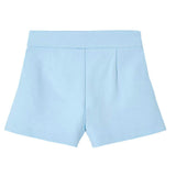 Sky Button Shorts