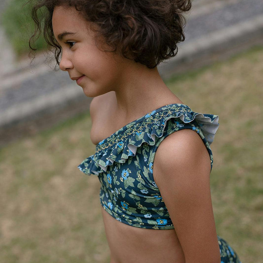 Josie in Spring Mustard In Navy