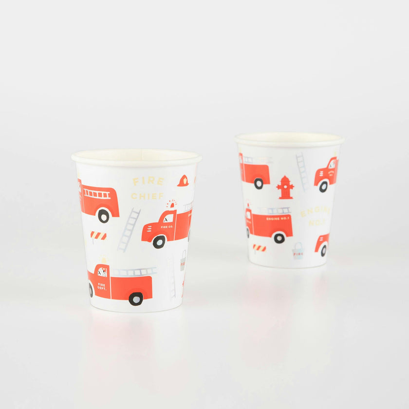 Fire Truck Cups