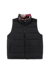 Casey Reversible Lightweight Down Puffer Vest, Garden Floral