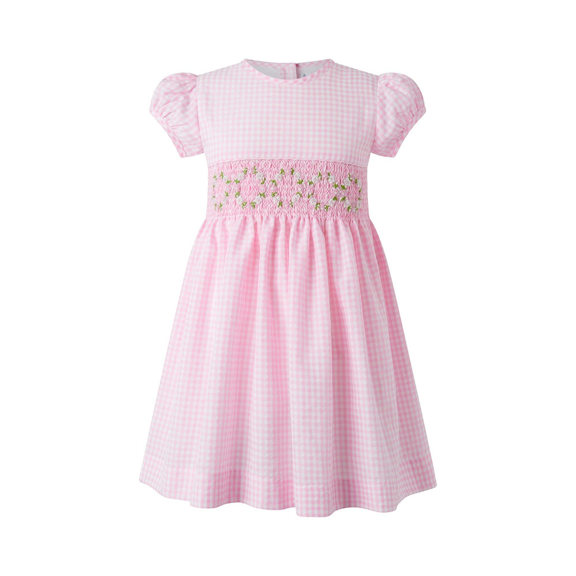 Gingham Smocked Dress