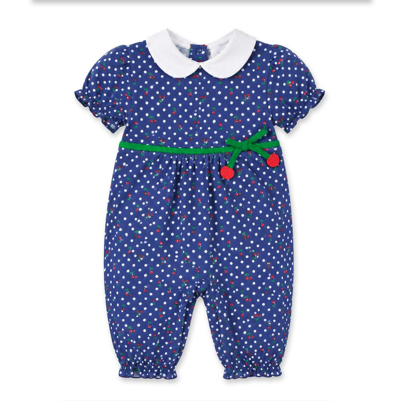 Polka Dot Cherry Printed Knit Longall
