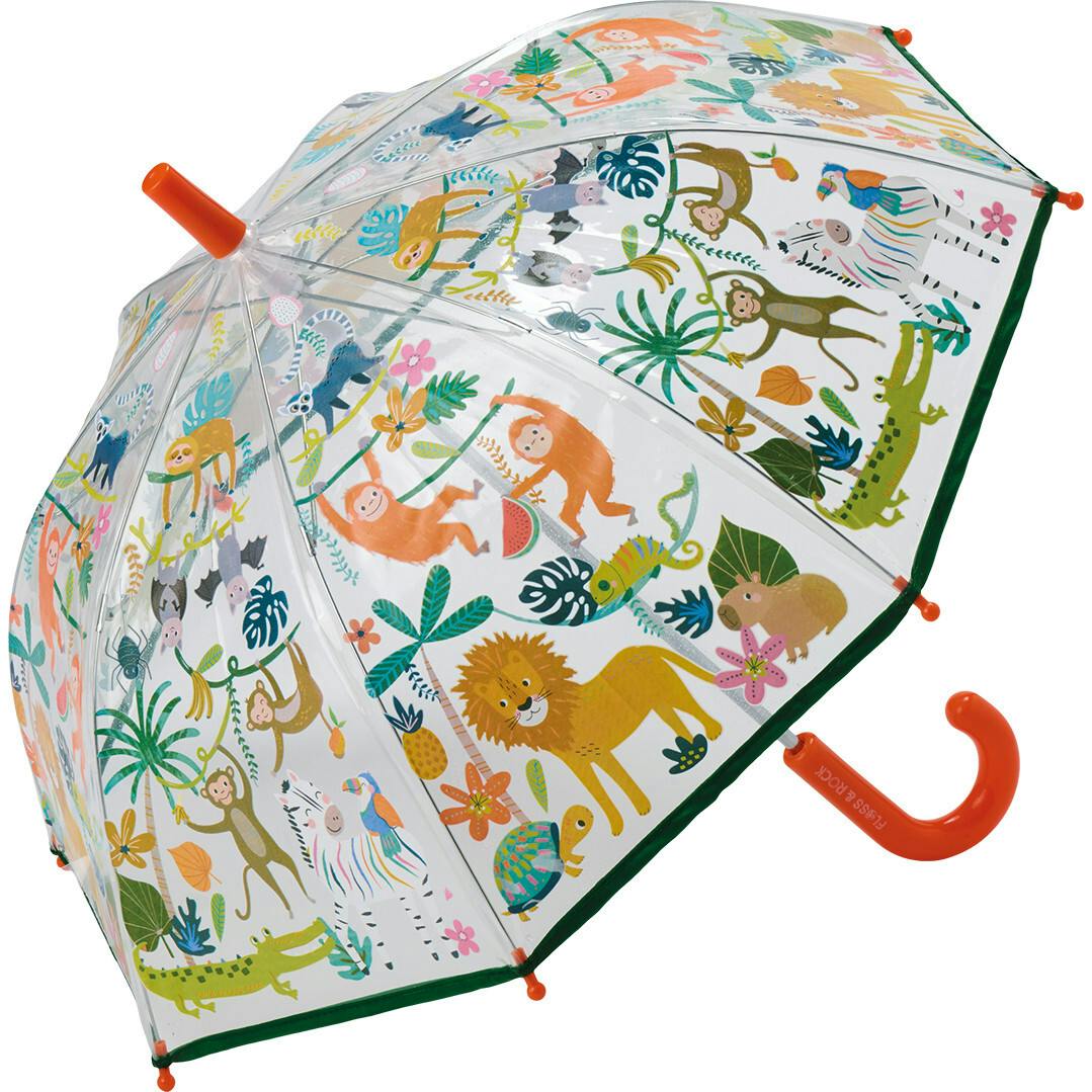 Jungle Transparent Colour Changing Umbrella
