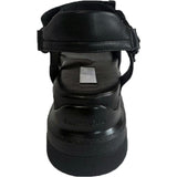 Women's Buckle Velcro Sandal, Black