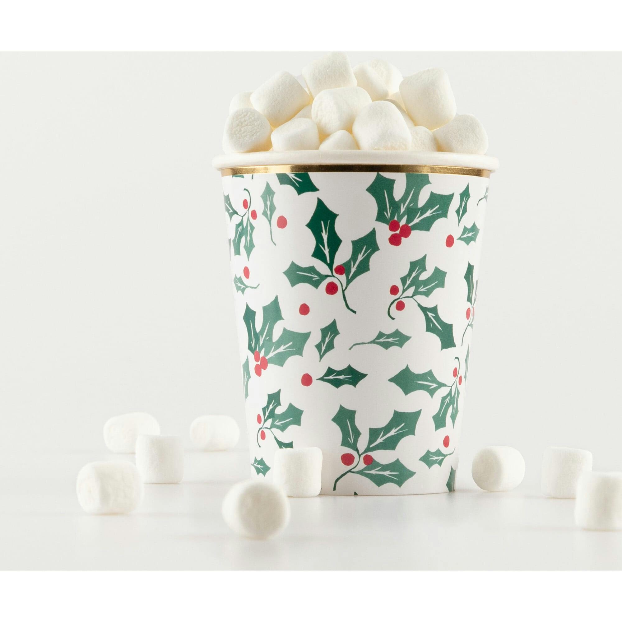 Holly Pattern Cups
