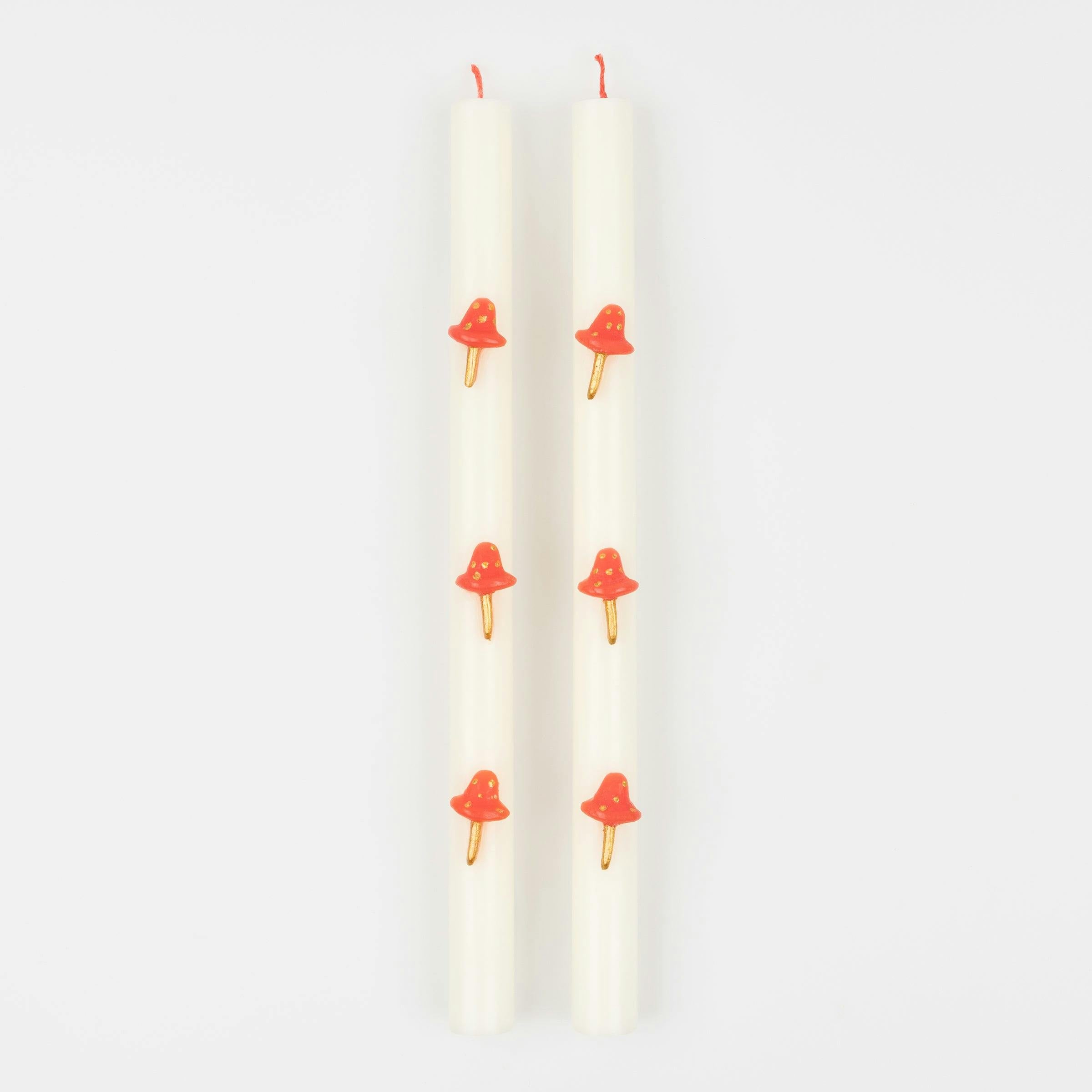 Mushroom Table Candles