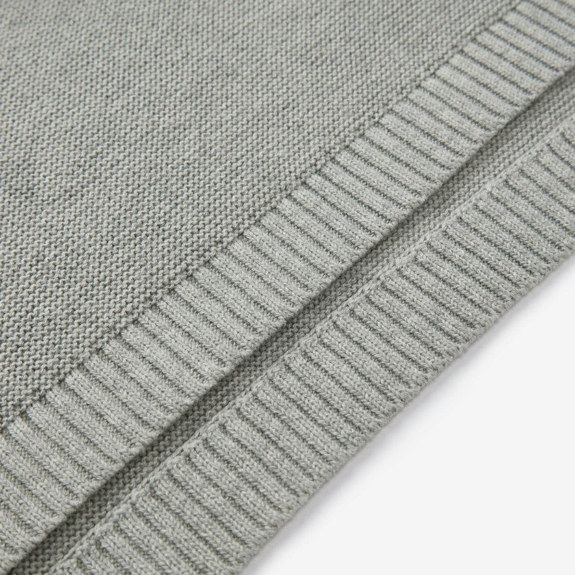 Grey Knitted Blanket