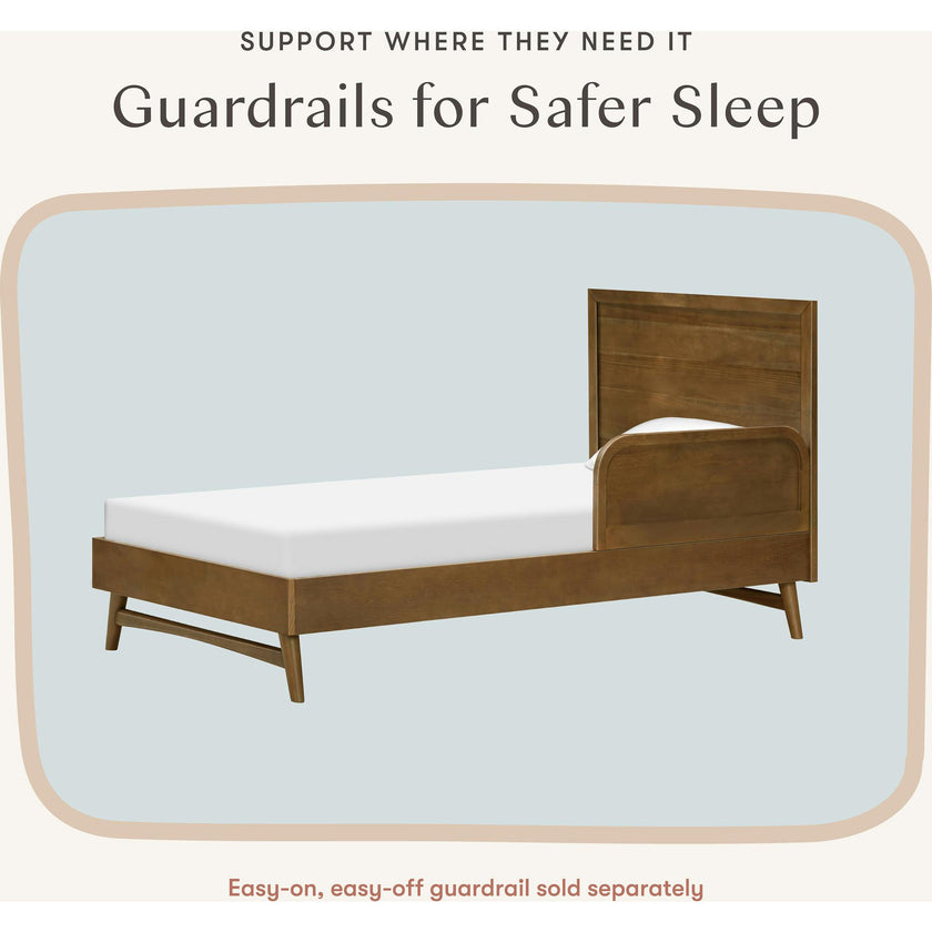 Palma Twin Bed in Natural Walnut