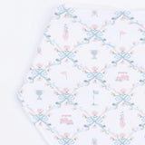 Golf Trellis Pink - Bandana Bib