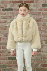 Faux Fur Crop Jacket