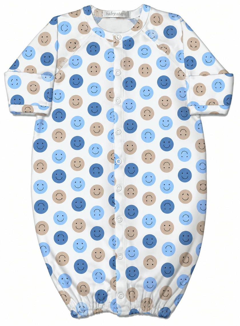 Baby Converter Gown - Smiley Dot