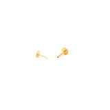 Heart Titanium Flat Back Stud Earring