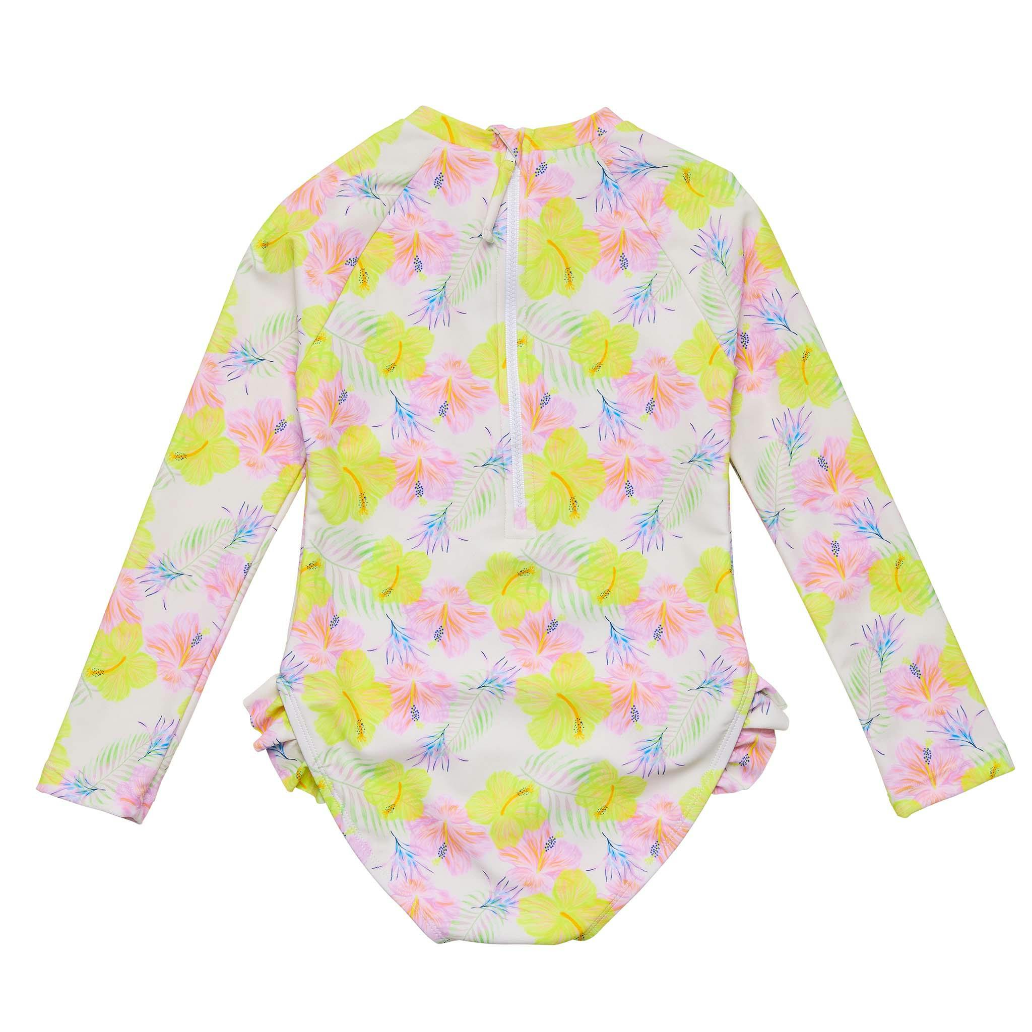 Aloha Vacay Recycled Leg Frill Surf Suit