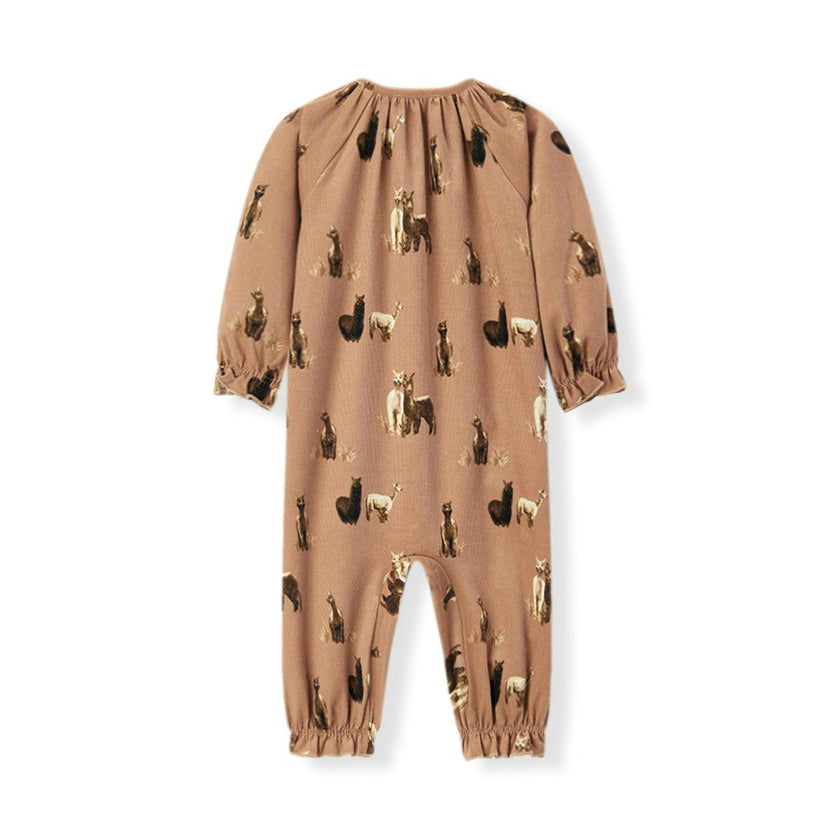 Corduroy Ruffle Snap Jumper