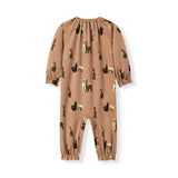 Corduroy Ruffle Snap Jumper