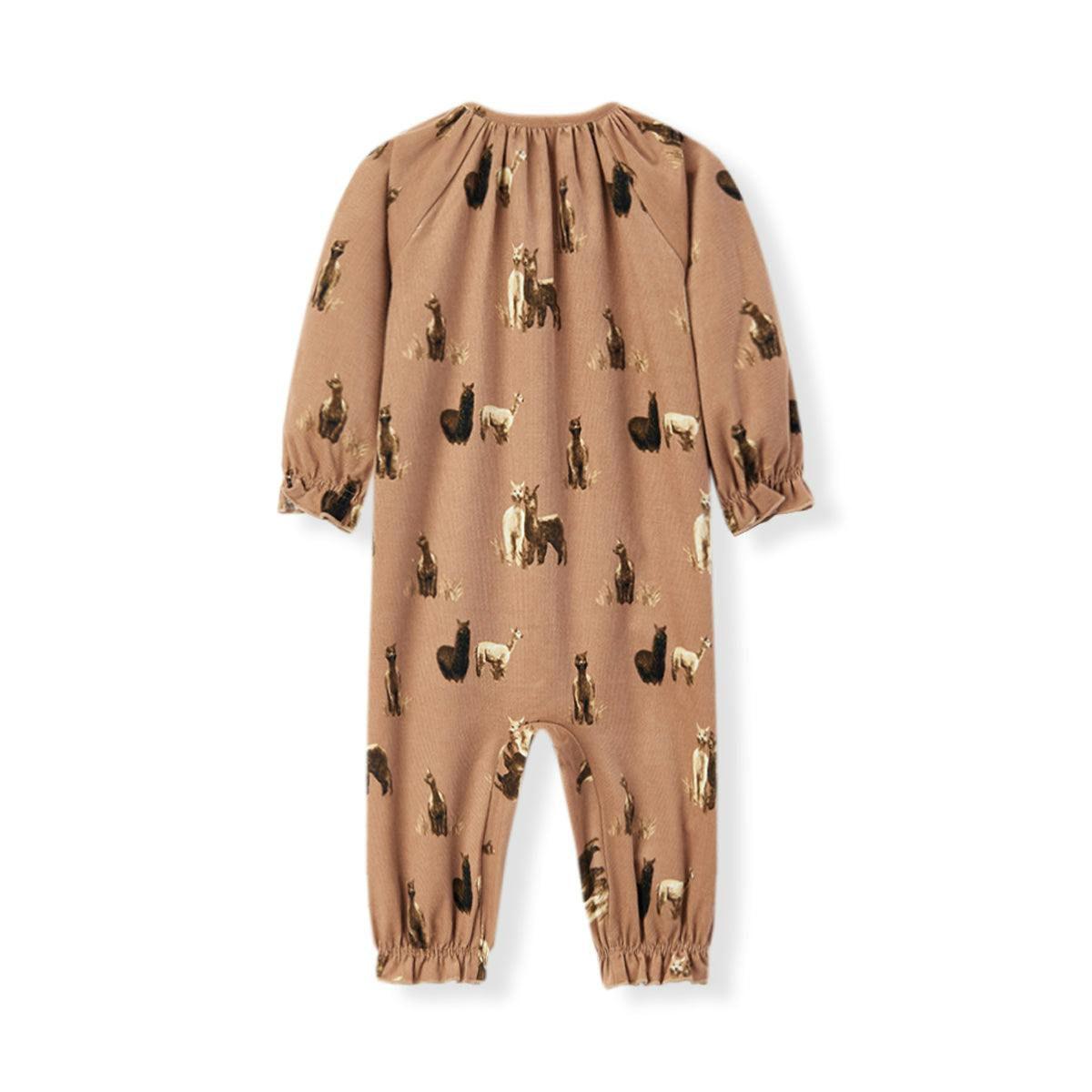 Corduroy Ruffle Snap Jumper