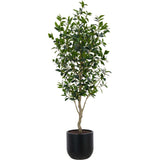 7' Faux Potted Laurel Tree