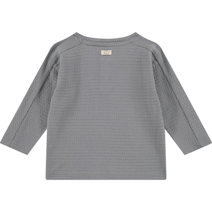 Long Sleeve Textured Henley Shirt