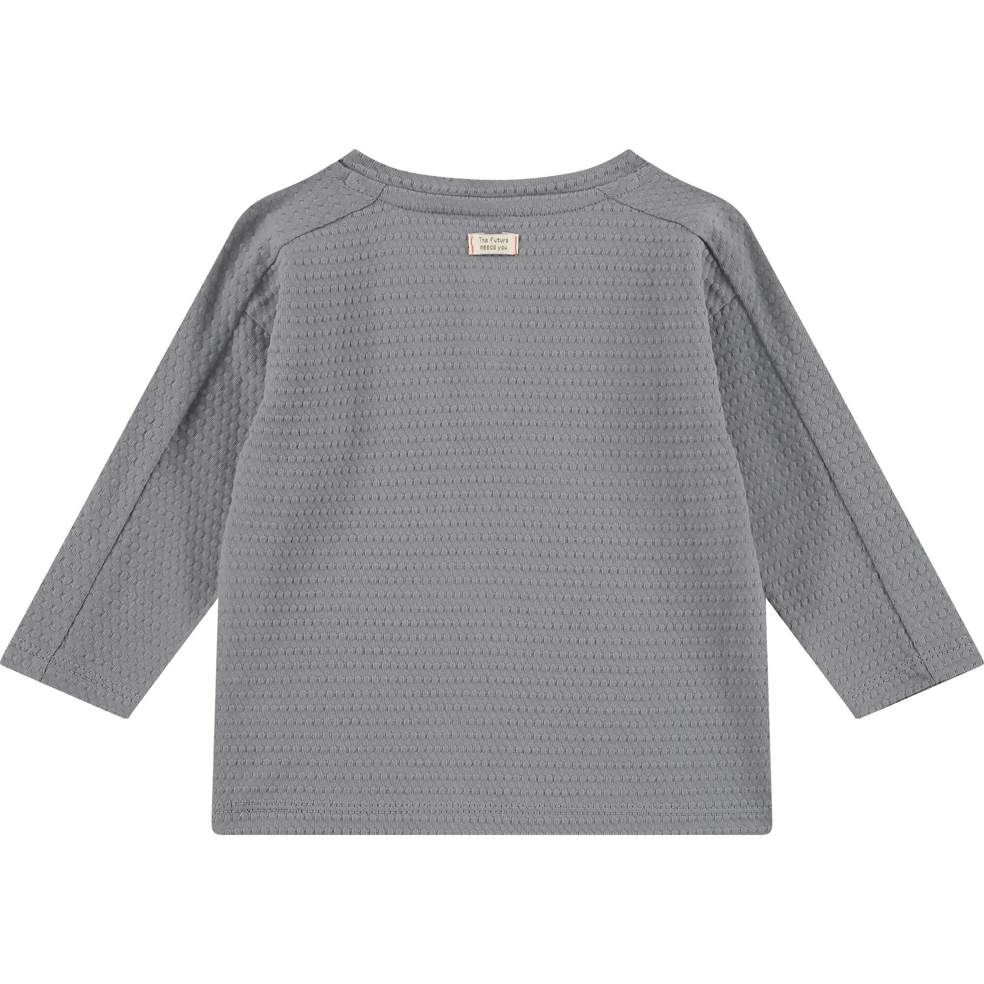 Long Sleeve Textured Henley Shirt