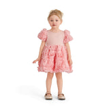 Pink Bow Rosette Dress