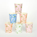 Set of 12 Ditsy Floral Cups