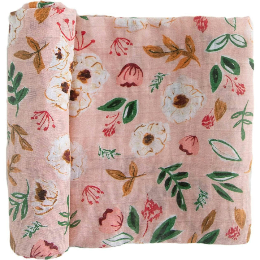 Cotton Muslin Swaddle Blanket - Wallflower