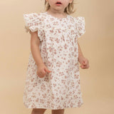Organic Short Sleeve Flutter Dress