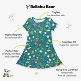 Mandrakes Potions & Herbs Bamboo Girls' Short Sleeve Dress