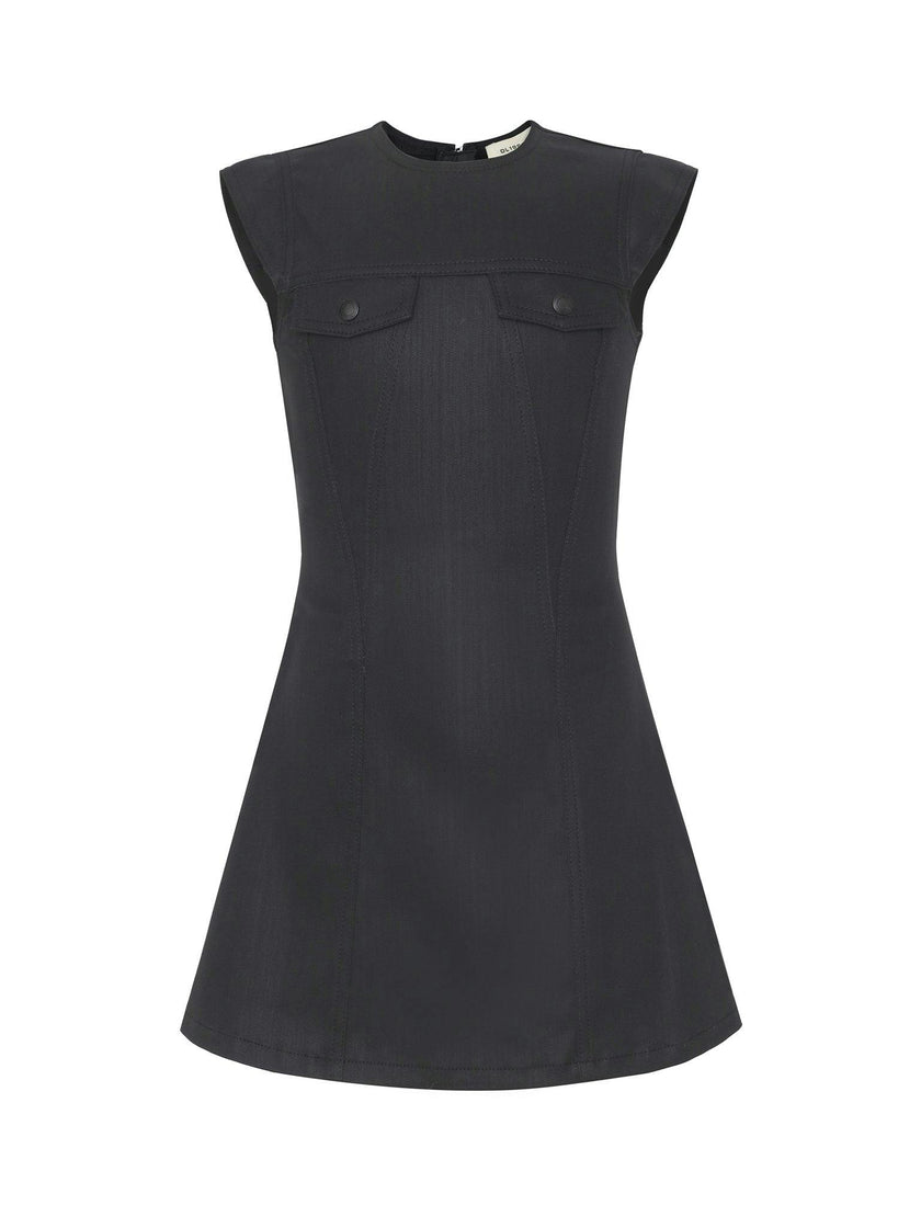 Bety Cap Sleeve Denim Dress | Nightspell Coated