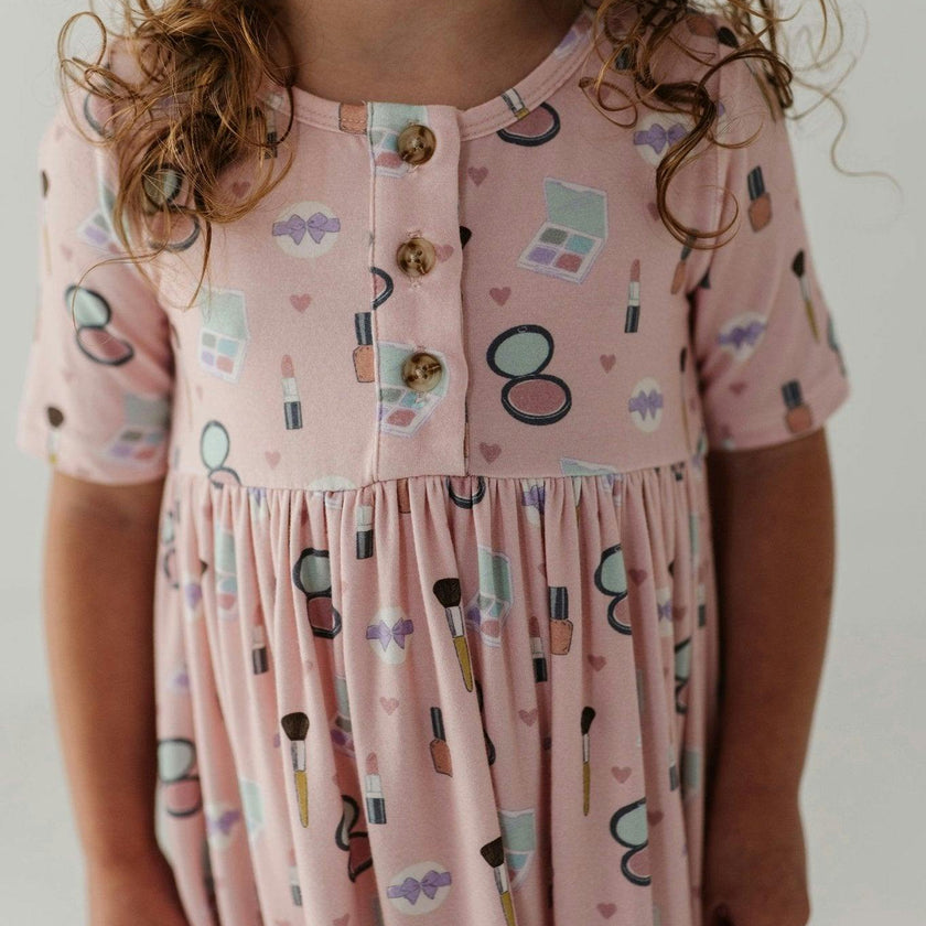 Short Sleeve Henley Dress