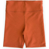 Ribbed Cycle Shorts, Orange