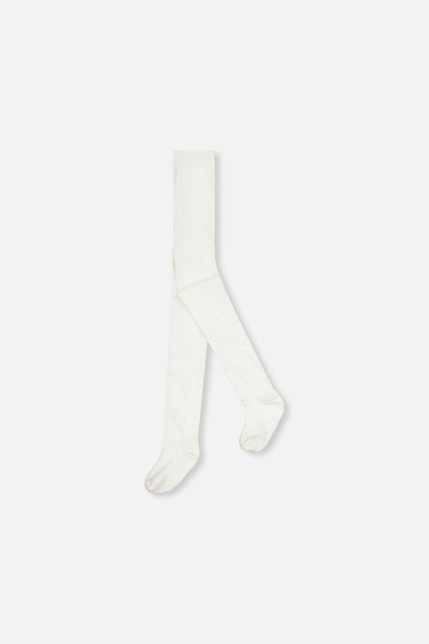Cable Tights Off White