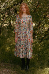 Selena Dress in Watercolor Floral