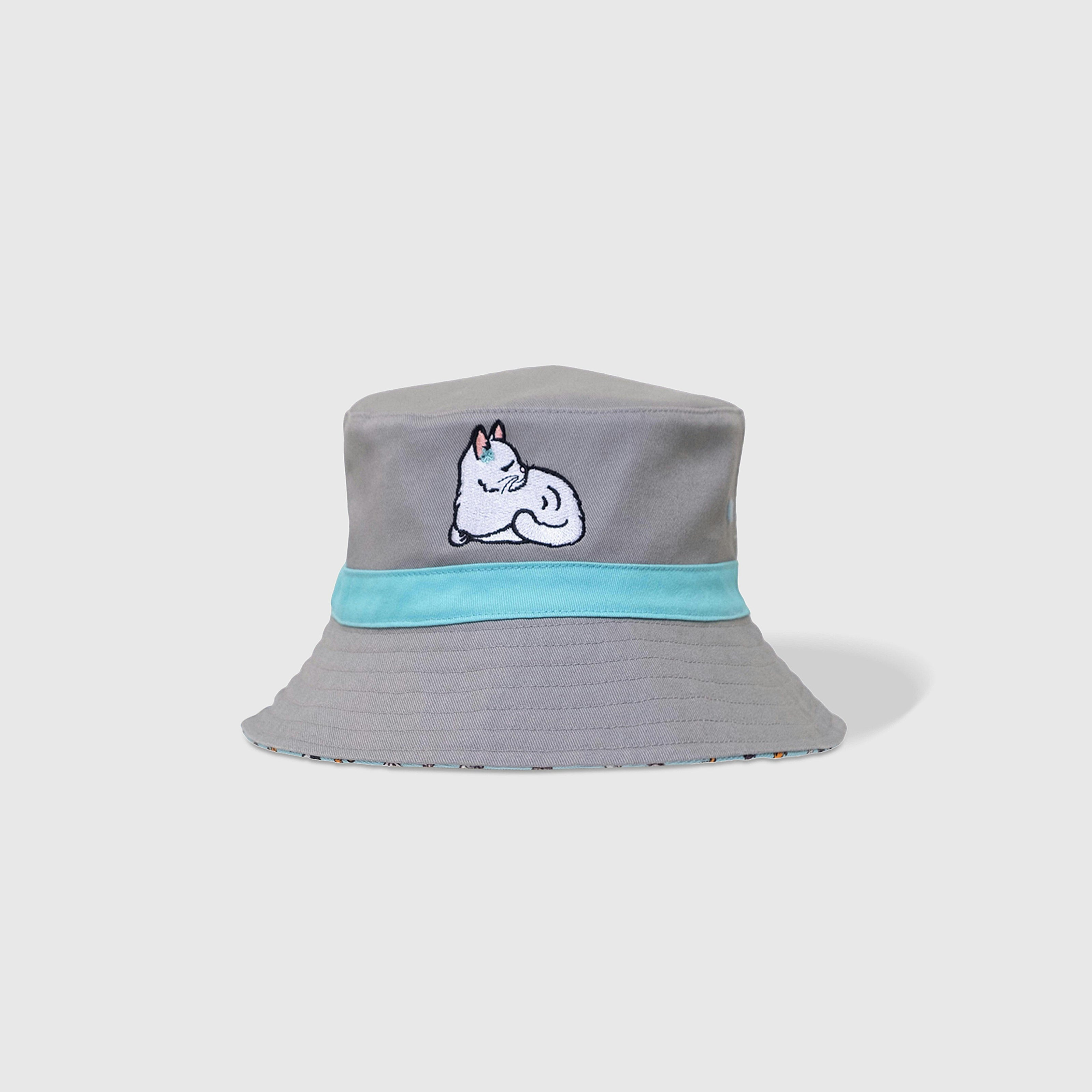 Reversible Bucket Hat – Pals in Print Collection: Sweet Cats