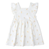 Organic Cutout Back Dress - Ice Cream