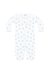Blue Heart Print Converter Gown